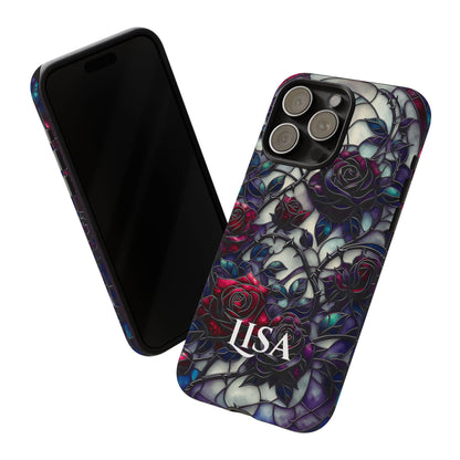 Cathedral Night Roses - Personalized Phone Case