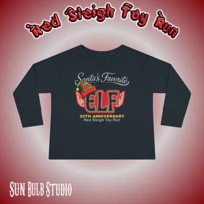 Santa’s Favorite ELF – Red (TODDLER Long Sleeve)
