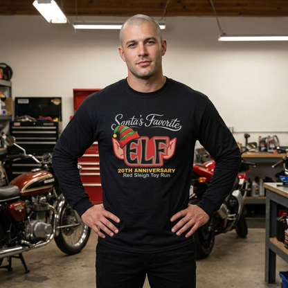 Santa’s Favorite ELF – Red (ADULT Long Sleeve)