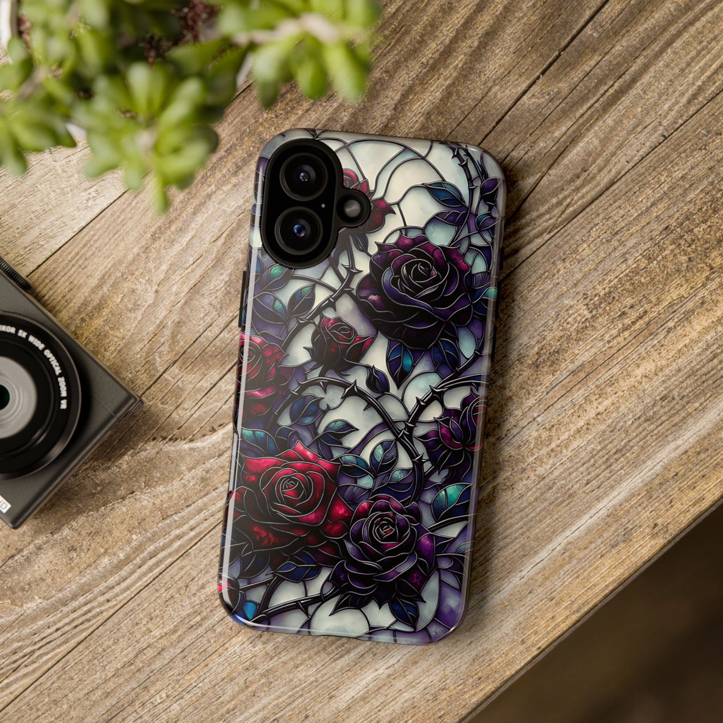 Cathedral Night Roses – Phone Case