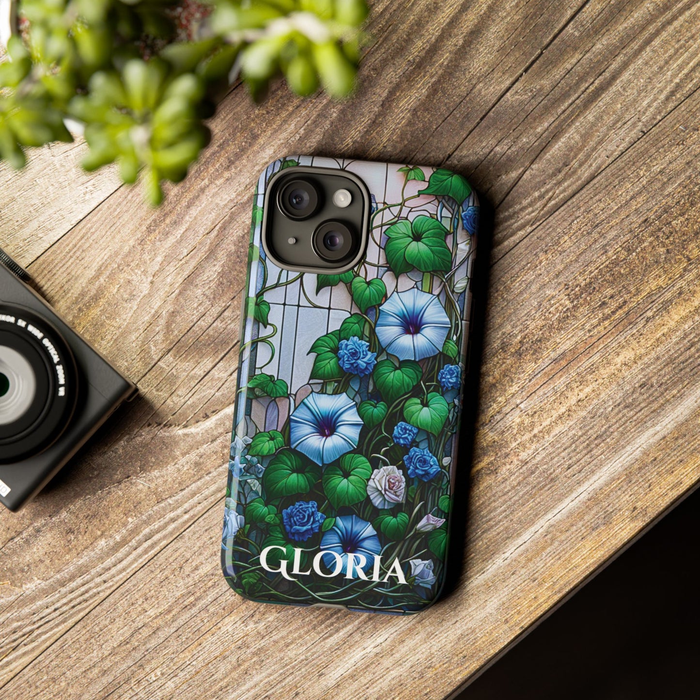 Cathedral Morning Glories - Personalized Phone Case