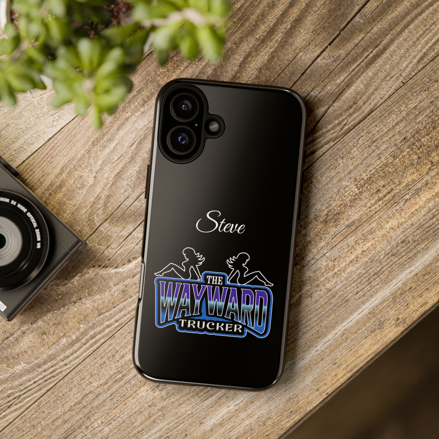 Personalized 'The Wayward Trucker' Phone Case — Custom Name Tough Case for Truck Drivers