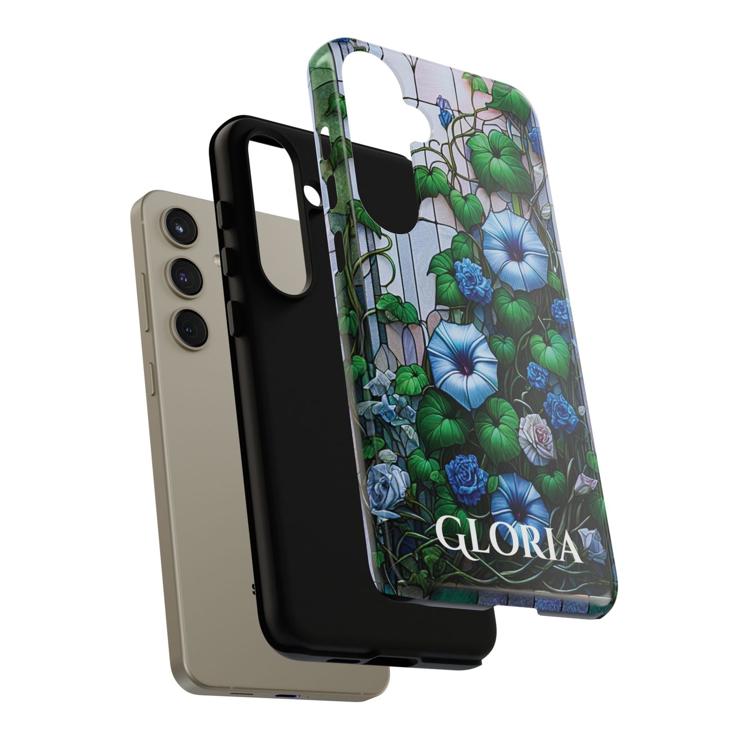 Cathedral Morning Glories - Personalized Phone Case