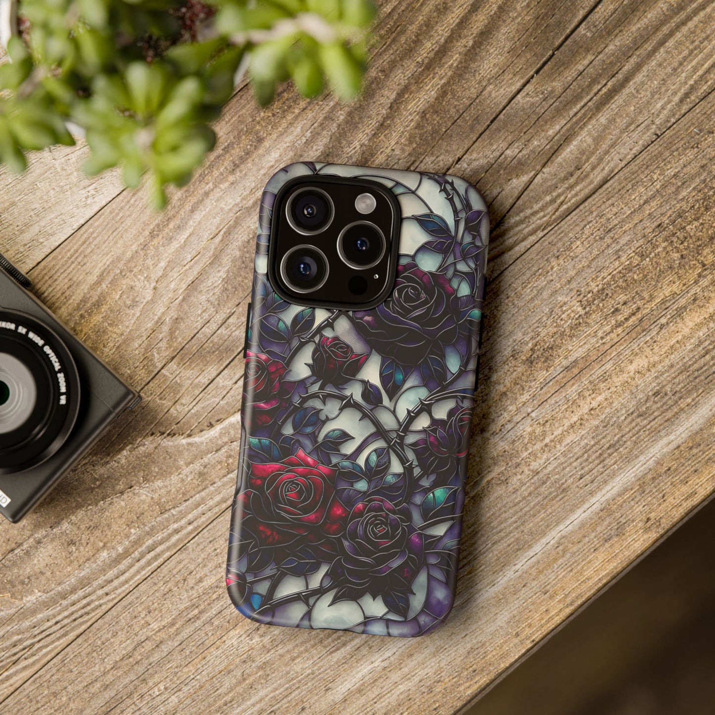 Cathedral Night Roses – Phone Case