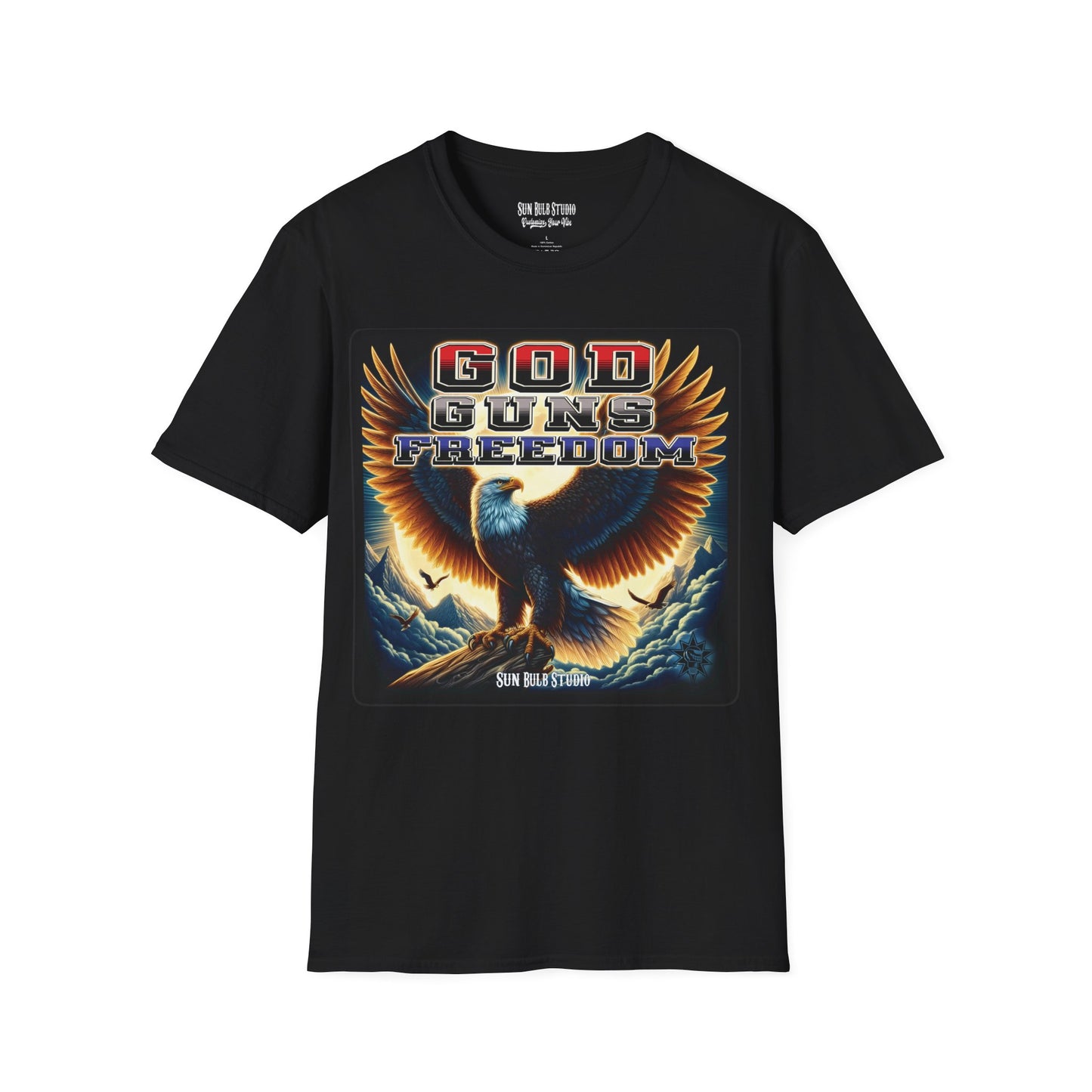 God. Guns. Freedom. – Patriotic Eagle T-Shirt