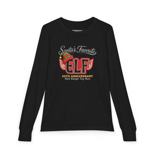 Santa’s Favorite ELF – Red (YOUTH Long Sleeve)