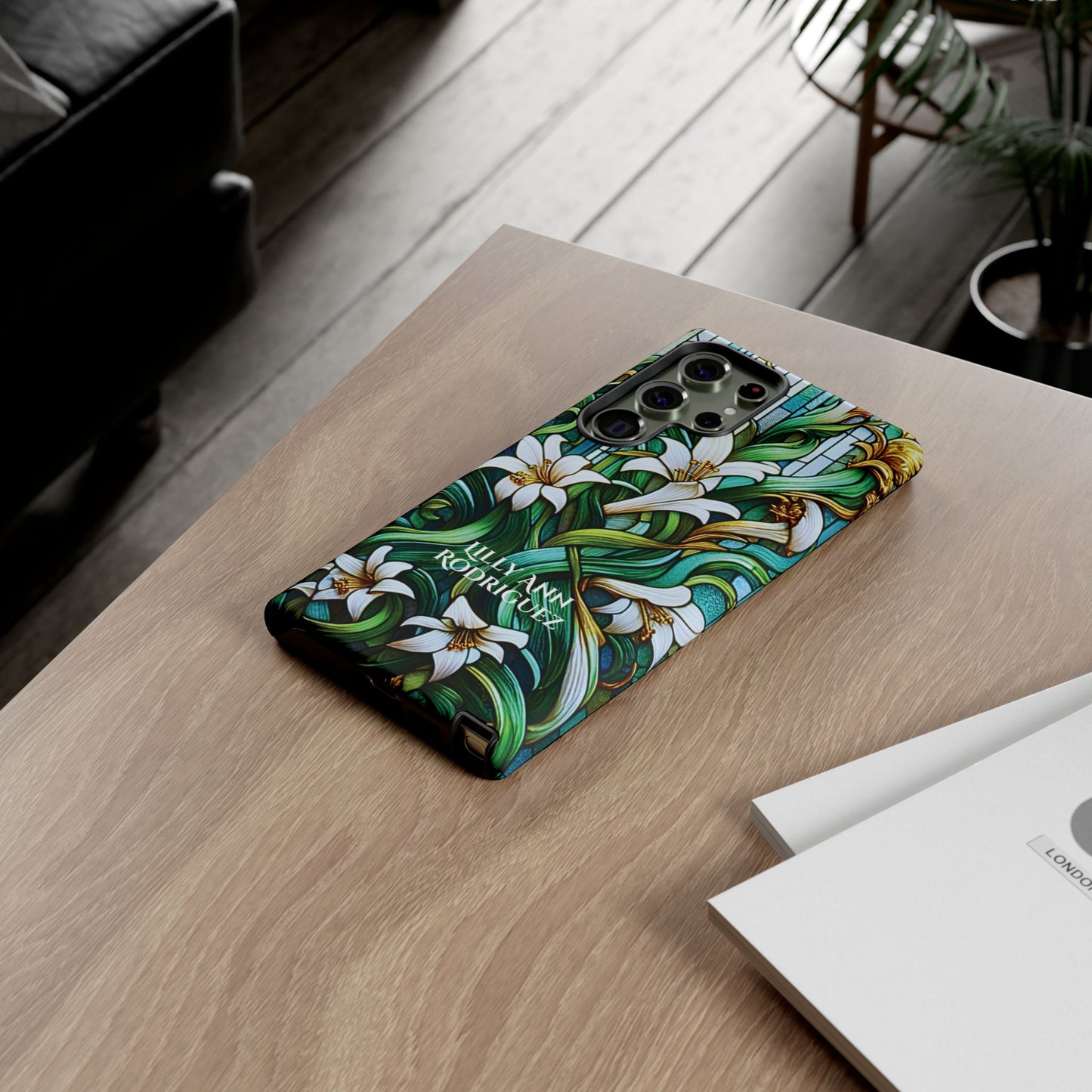 Cathedral Lilies - Personalized Phone Case