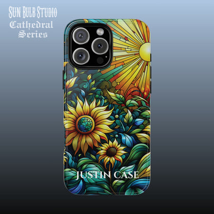 Cathedral Sunflowers - Personalized Phone Case
