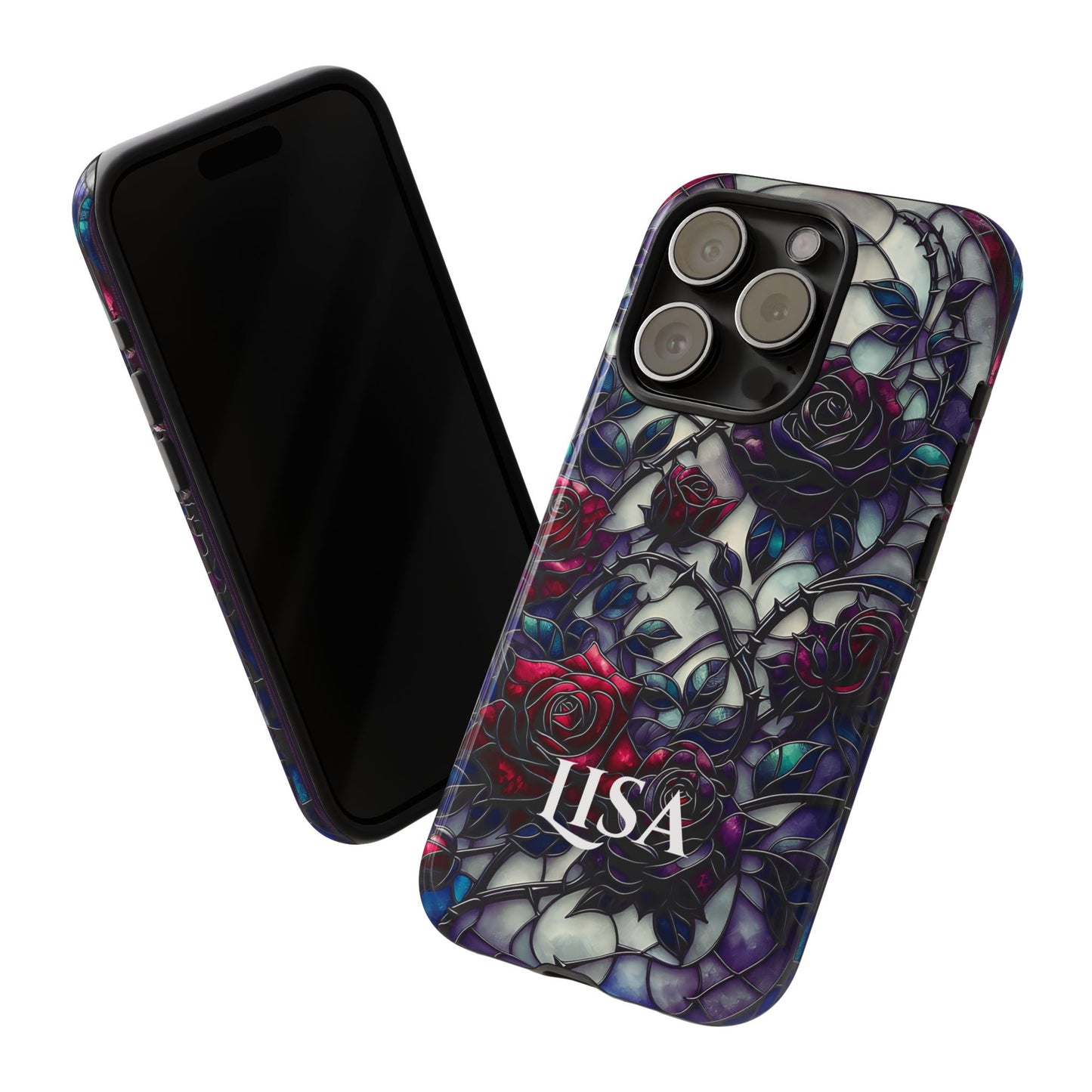 Cathedral Night Roses - Personalized Phone Case