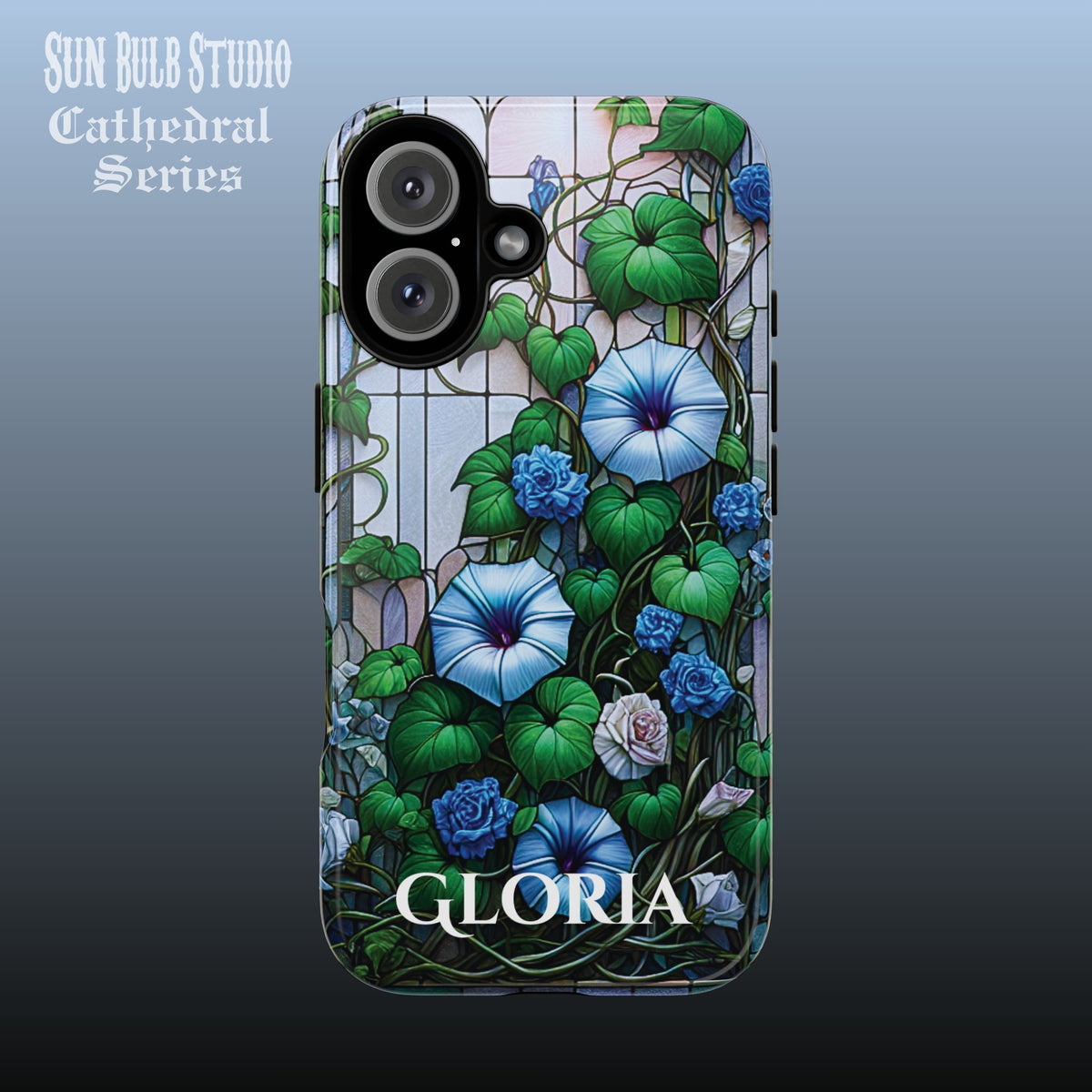 Cathedral Morning Glories - Personalized Phone Case