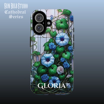 Cathedral Morning Glories - Personalized Phone Case