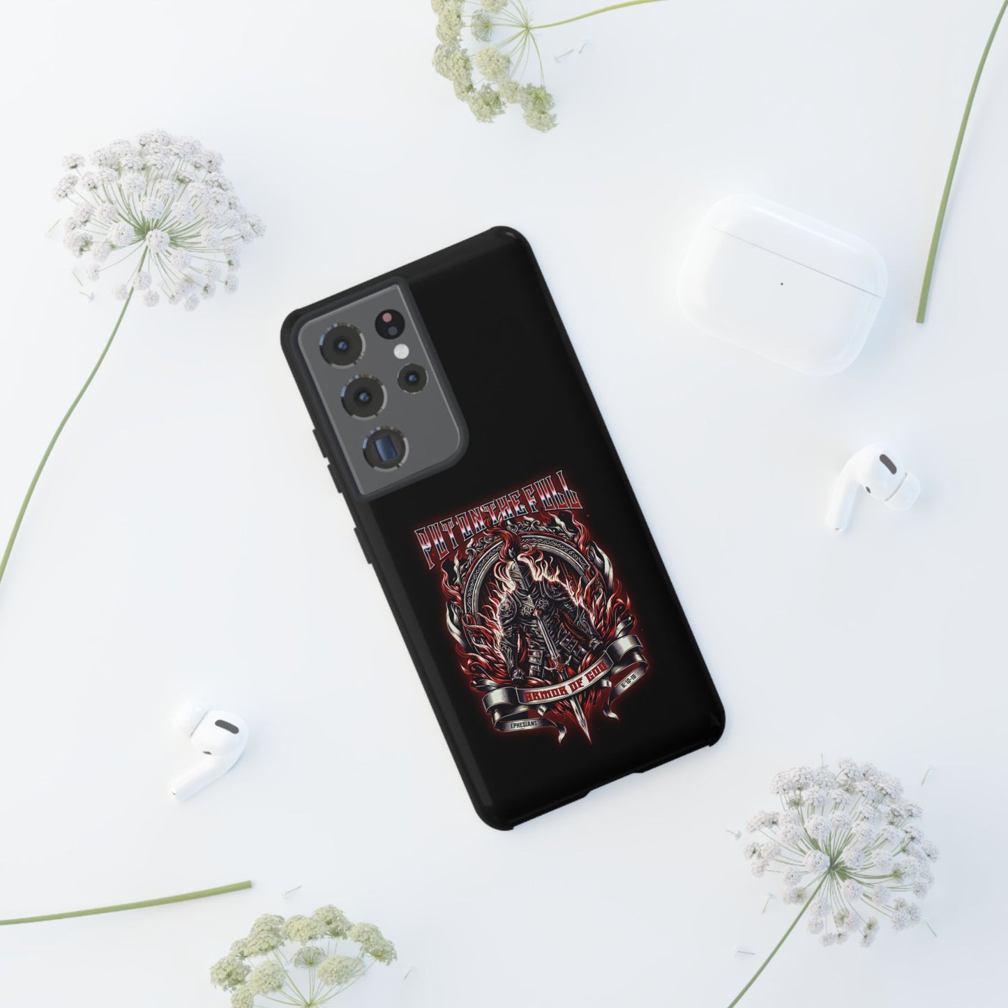 Armor of God Phone Case – Christian Warrior Design | Worship Wear Collection