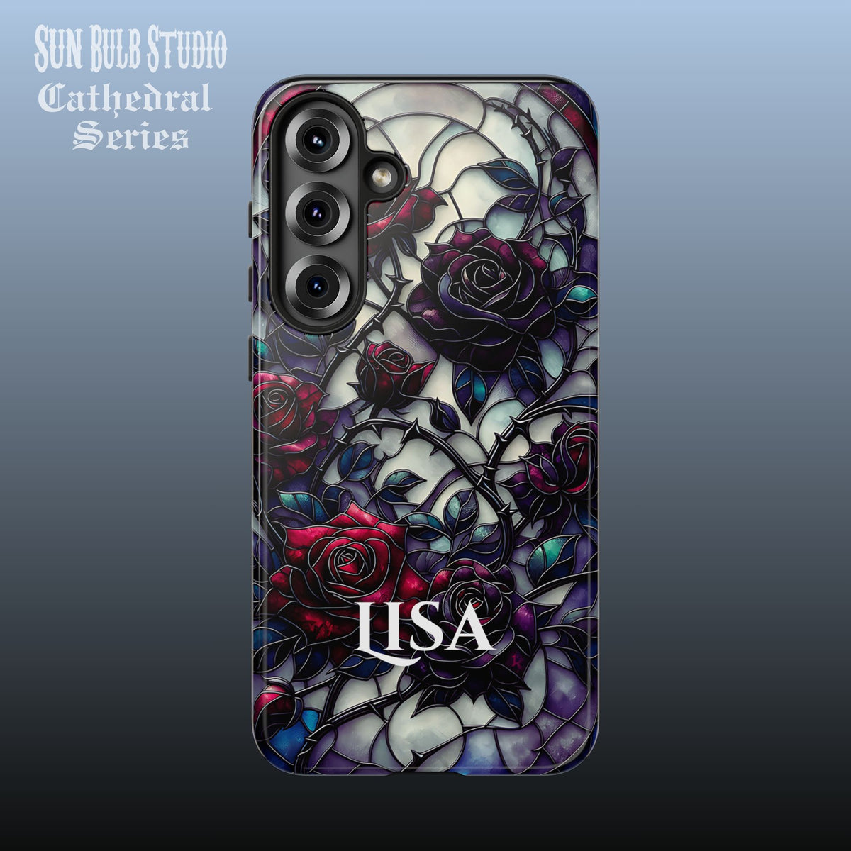 Cathedral Night Roses - Personalized Phone Case