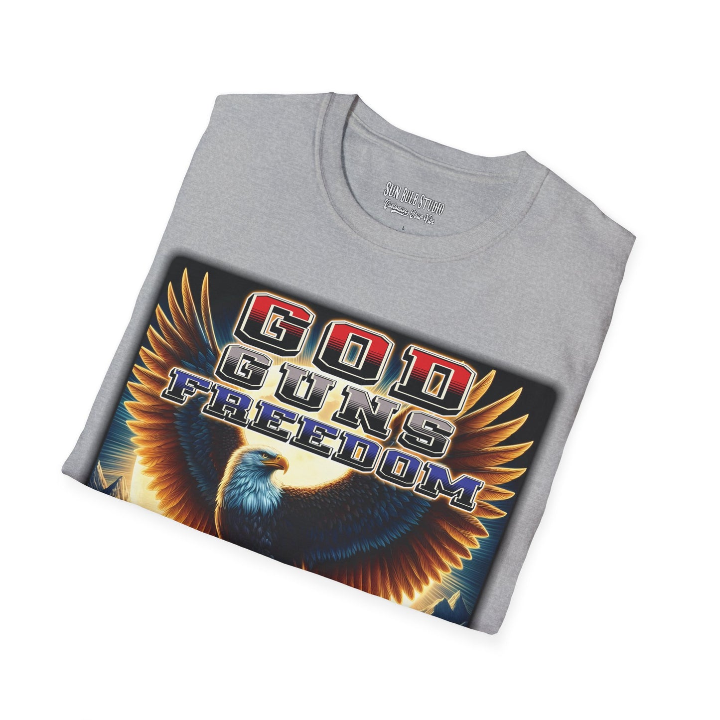 God. Guns. Freedom. – Patriotic Eagle T-Shirt