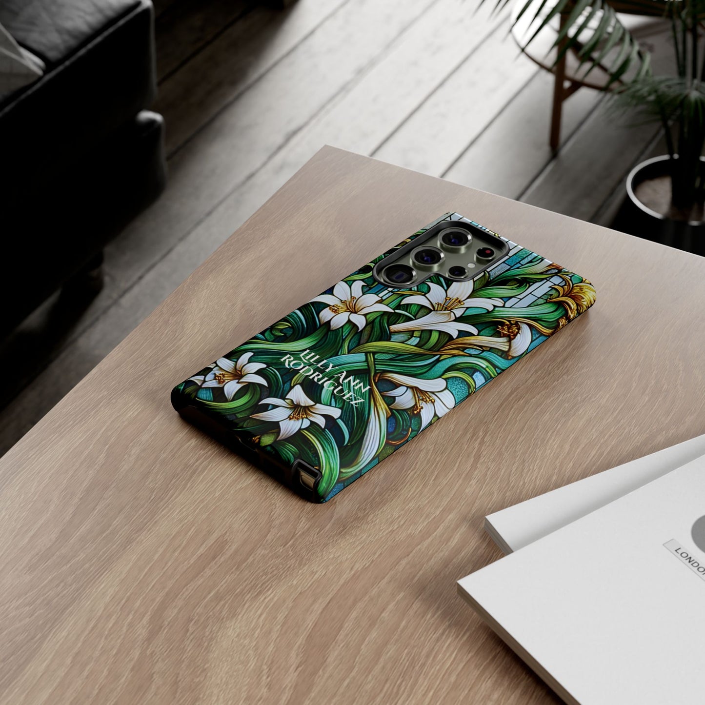 Cathedral Lilies - Personalized Phone Case