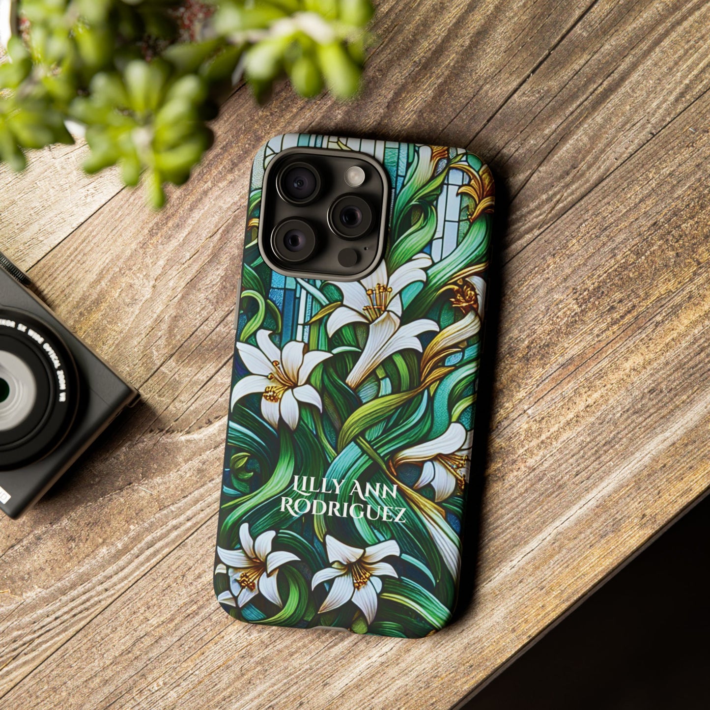 Cathedral Lilies - Personalized Phone Case