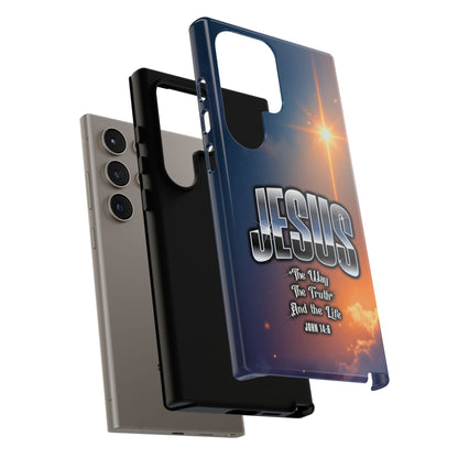 JESUS — The Way, The Truth, The Life — Radiant Sunrise Edition Phone Case