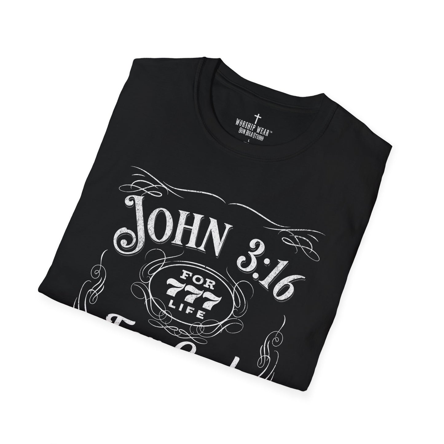 John 3:16 Vintage Label Christian T-Shirt — Worship Wear™