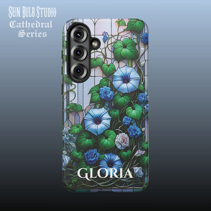 Cathedral Morning Glories - Personalized Phone Case