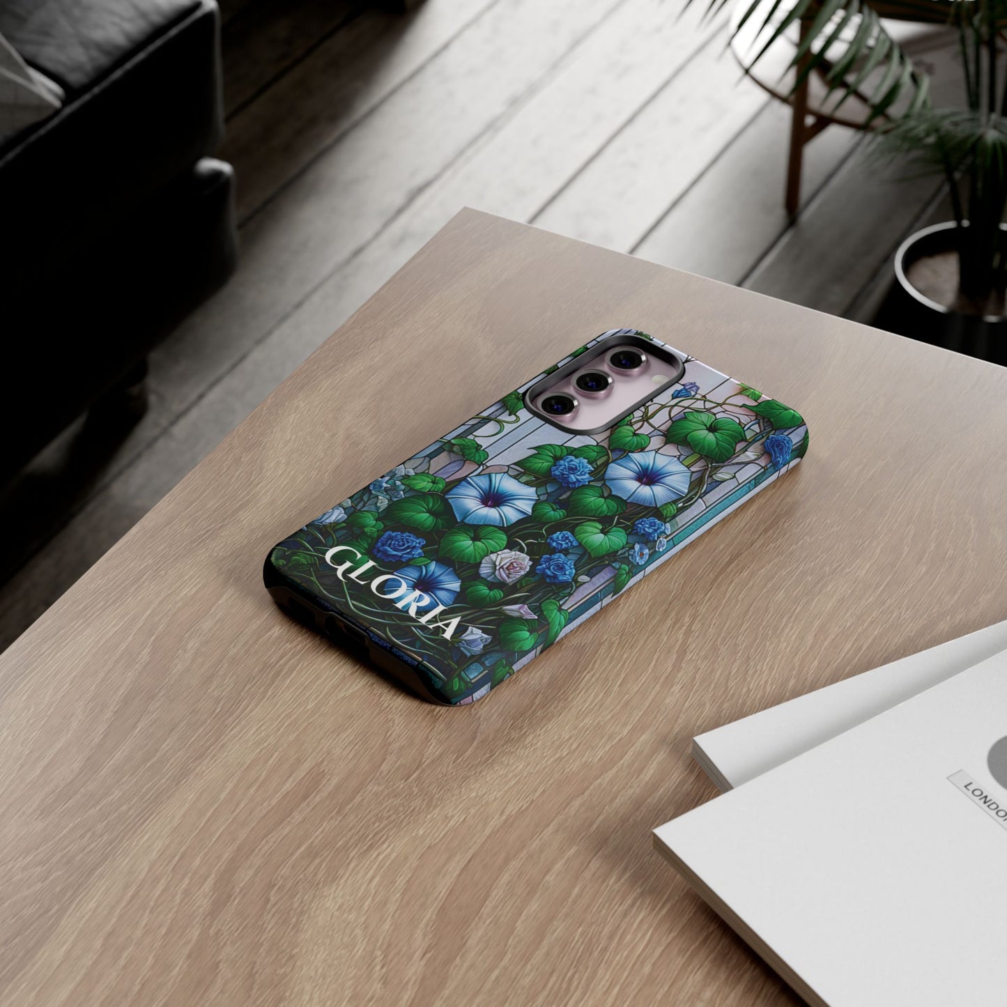 Cathedral Morning Glories - Personalized Phone Case