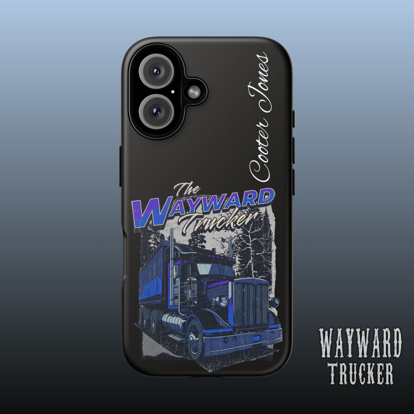 The Wayward Trucker™ Midnight Blue Edition— Personalized Phone Case