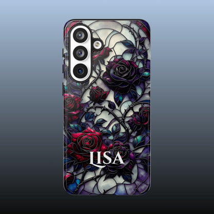 Cathedral Night Roses - Personalized Phone Case