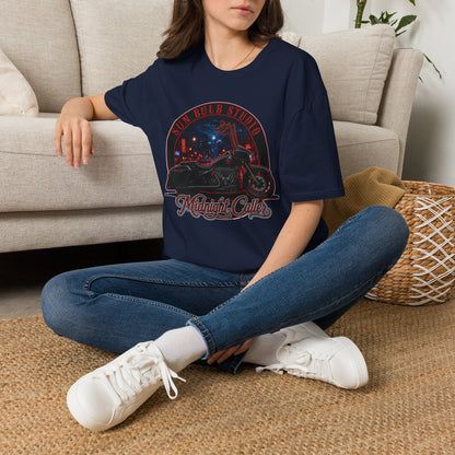 Midnight Caller Vintage Motorcycle T-Shirt | Night Ride Graphic Tee