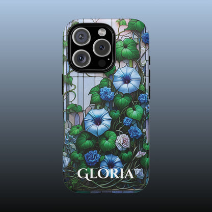 Cathedral Morning Glories - Personalized Phone Case