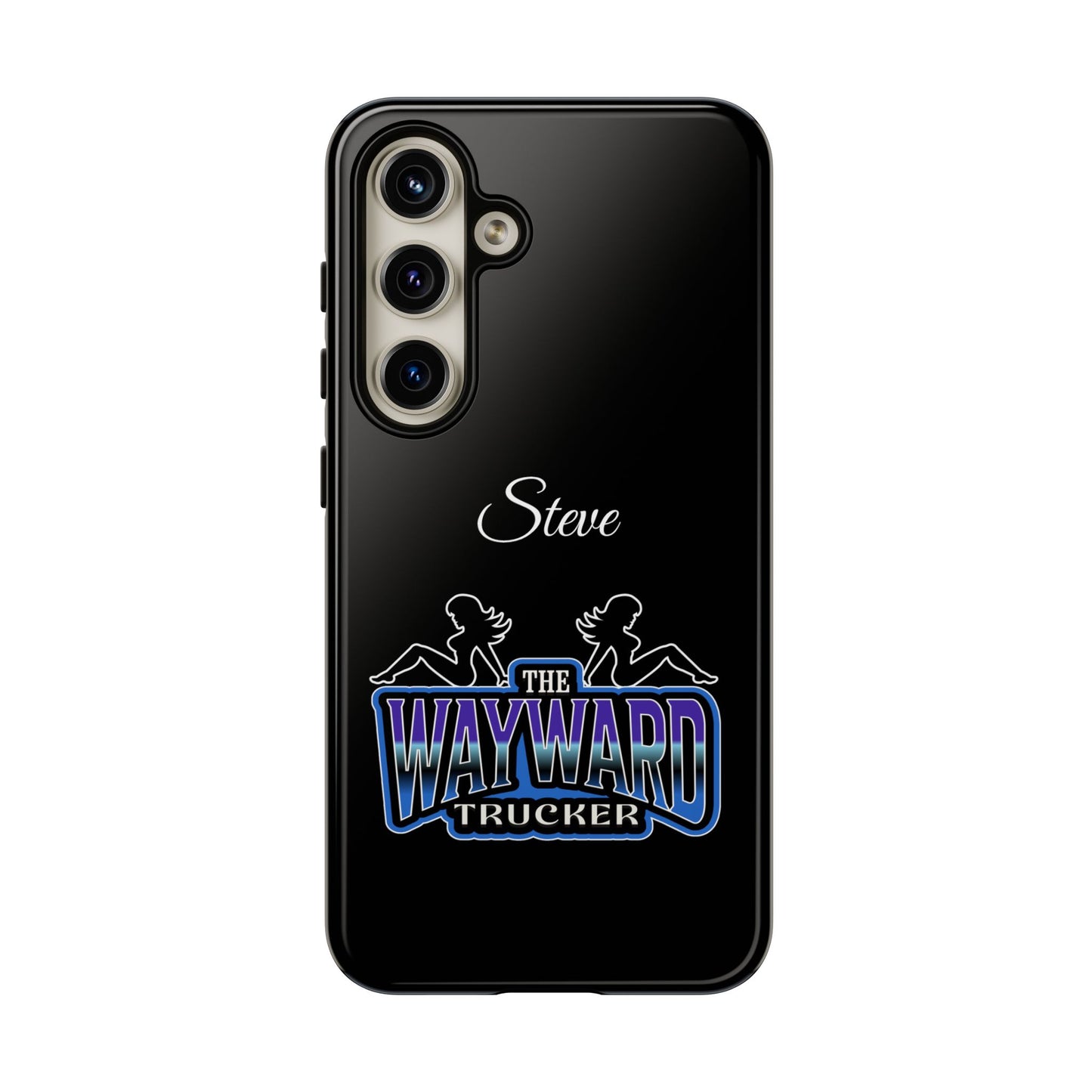 Personalized 'The Wayward Trucker' Phone Case — Custom Name Tough Case for Truck Drivers