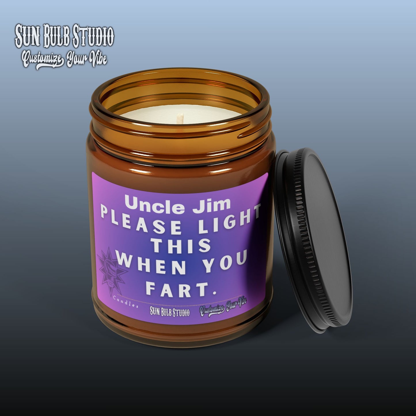 Customize Your Vibe™ Personalized Candle – Light This When You Fart