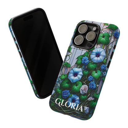 Cathedral Morning Glories - Personalized Phone Case