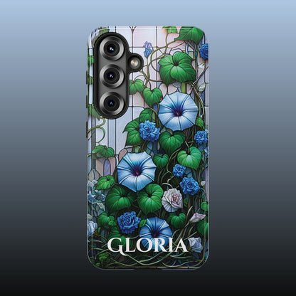 Cathedral Morning Glories - Personalized Phone Case