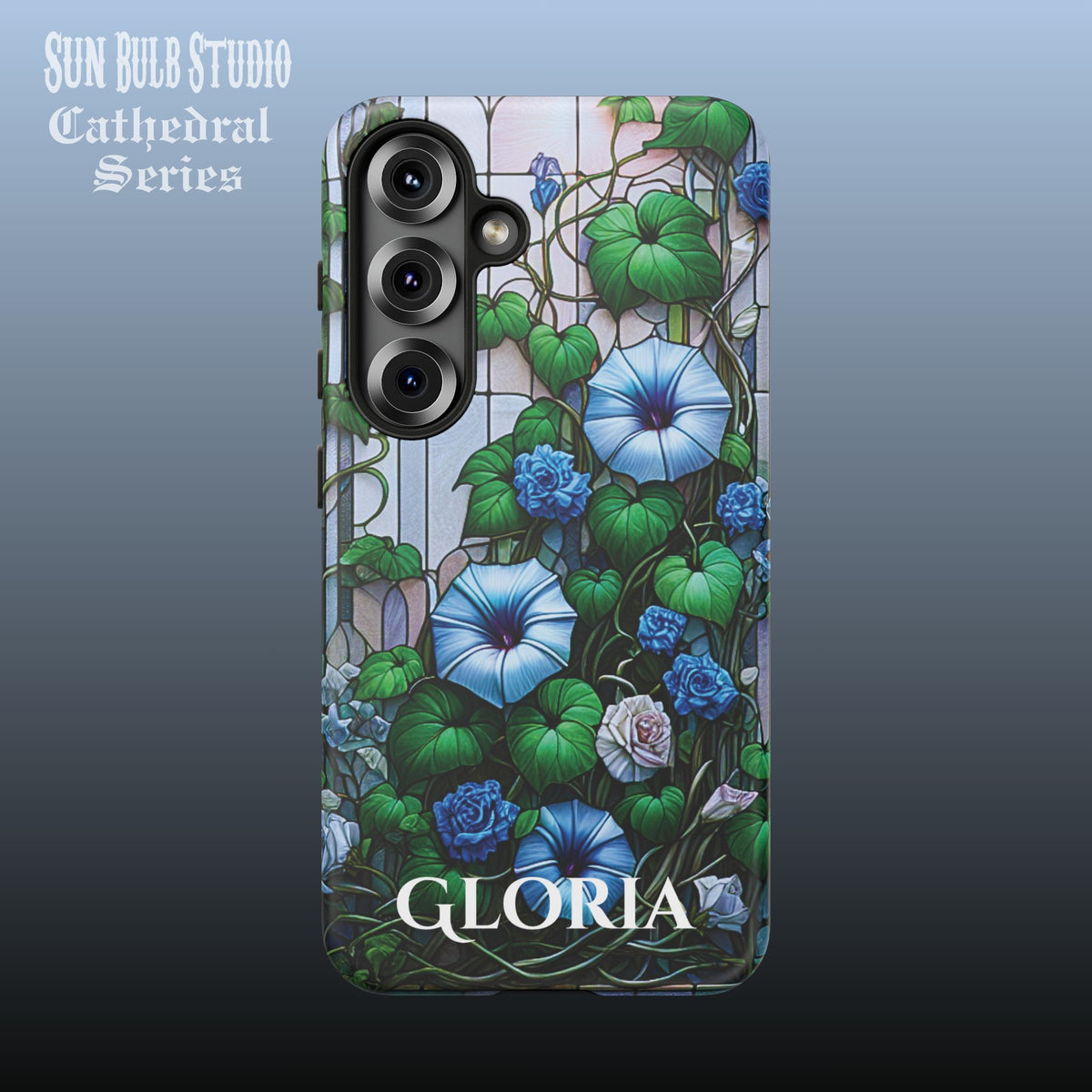 Cathedral Morning Glories - Personalized Phone Case