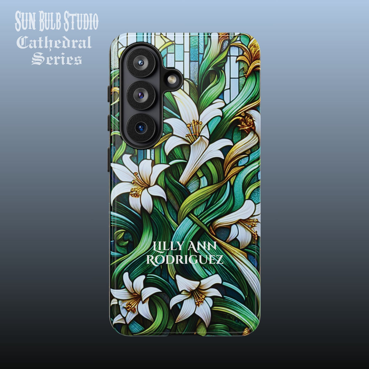 Cathedral Lilies - Personalized Phone Case