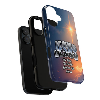 JESUS — The Way, The Truth, The Life — Radiant Sunrise Edition Phone Case