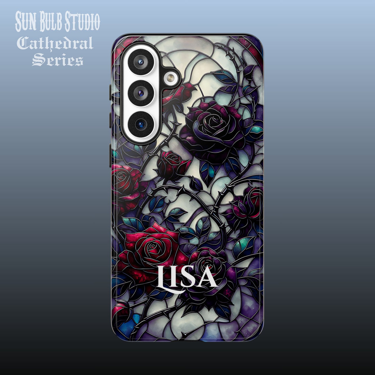 Cathedral Night Roses - Personalized Phone Case