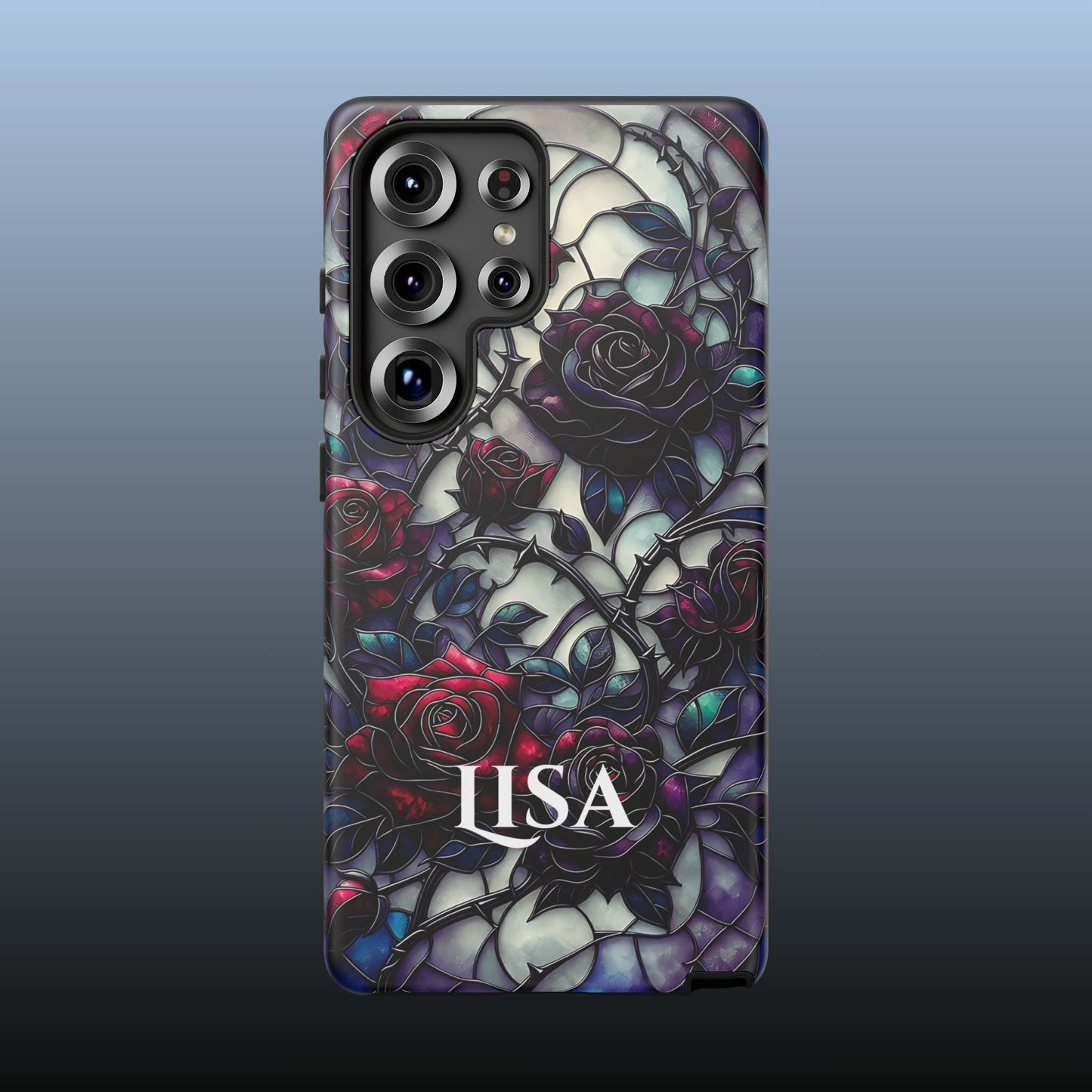 Cathedral Night Roses - Personalized Phone Case