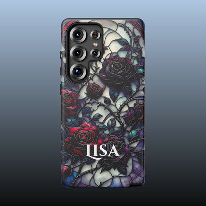 Cathedral Night Roses - Personalized Phone Case