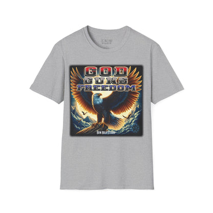 God. Guns. Freedom. – Patriotic Eagle T-Shirt