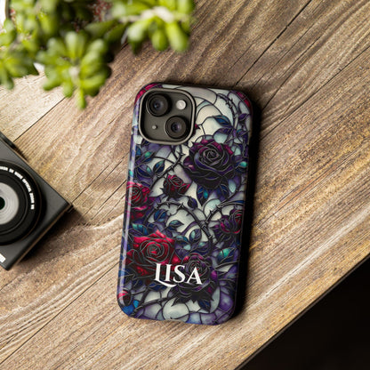 Cathedral Night Roses - Personalized Phone Case