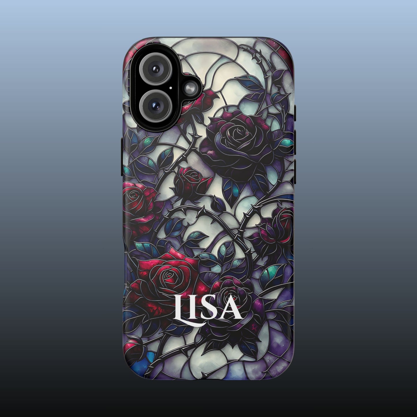 Cathedral Night Roses - Personalized Phone Case