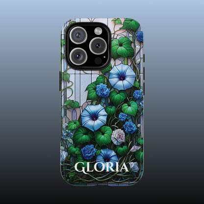 Cathedral Morning Glories - Personalized Phone Case