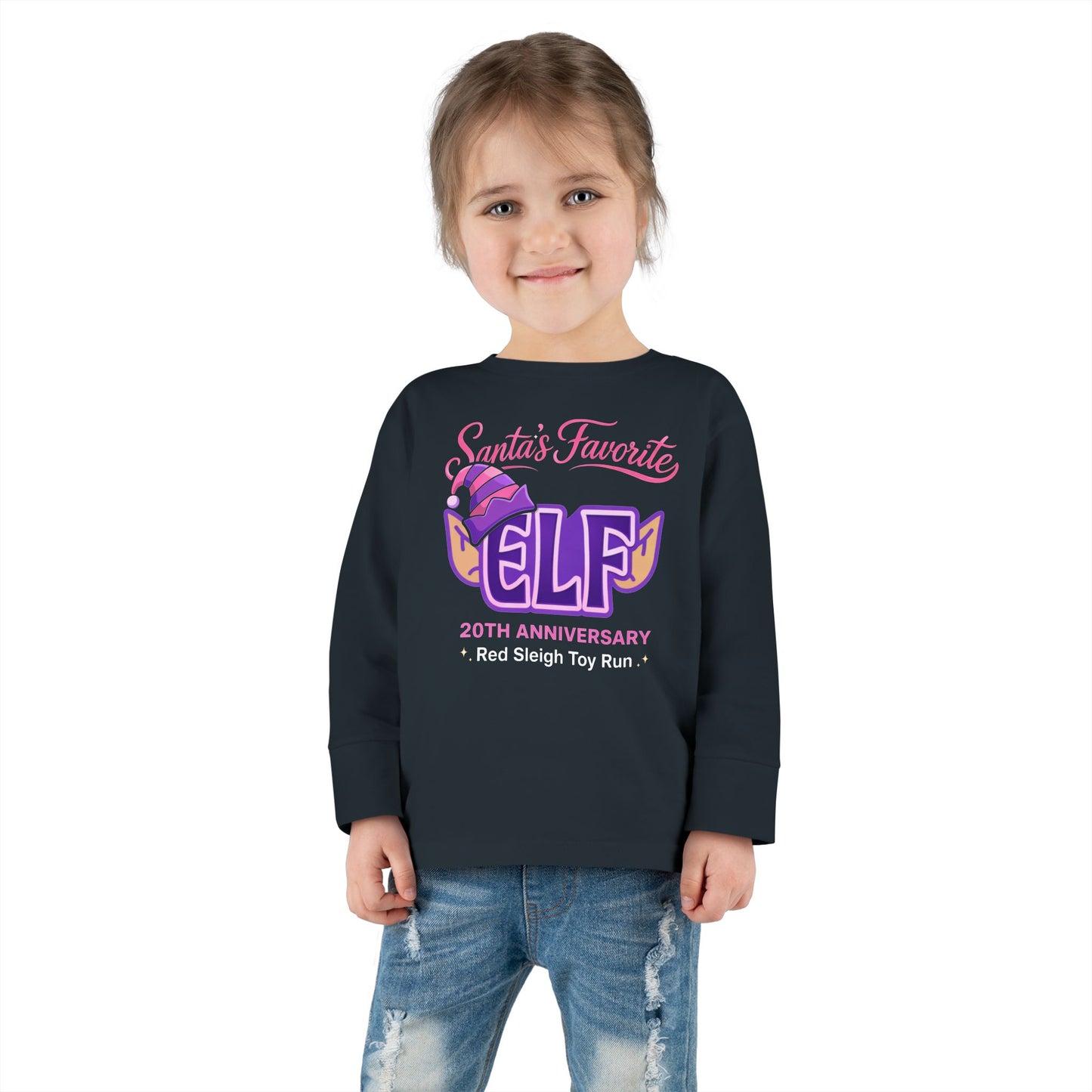 Santa’s Favorite ELF – Purple (TODDLER Long Sleeve)
