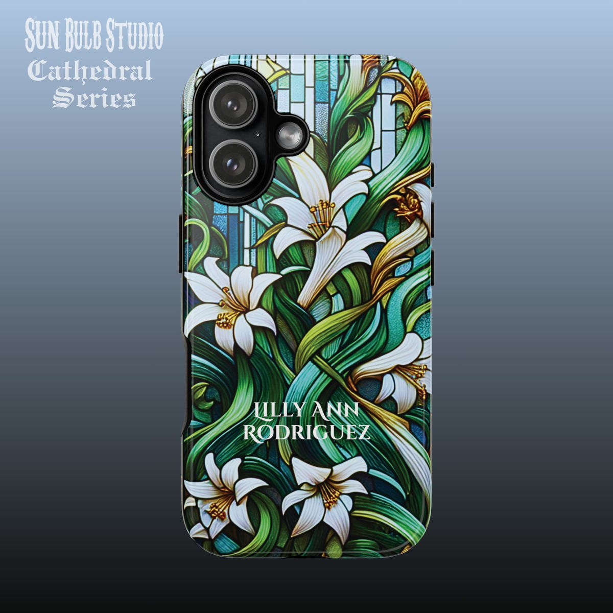 Cathedral Lilies - Personalized Phone Case