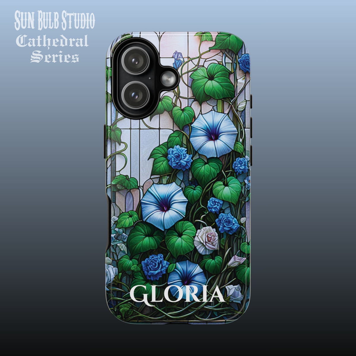 Cathedral Morning Glories - Personalized Phone Case