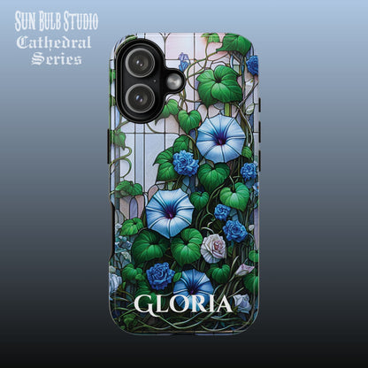 Cathedral Morning Glories - Personalized Phone Case