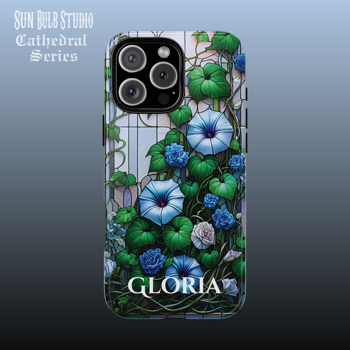 Cathedral Morning Glories - Personalized Phone Case