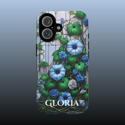 Cathedral Morning Glories - Personalized Phone Case