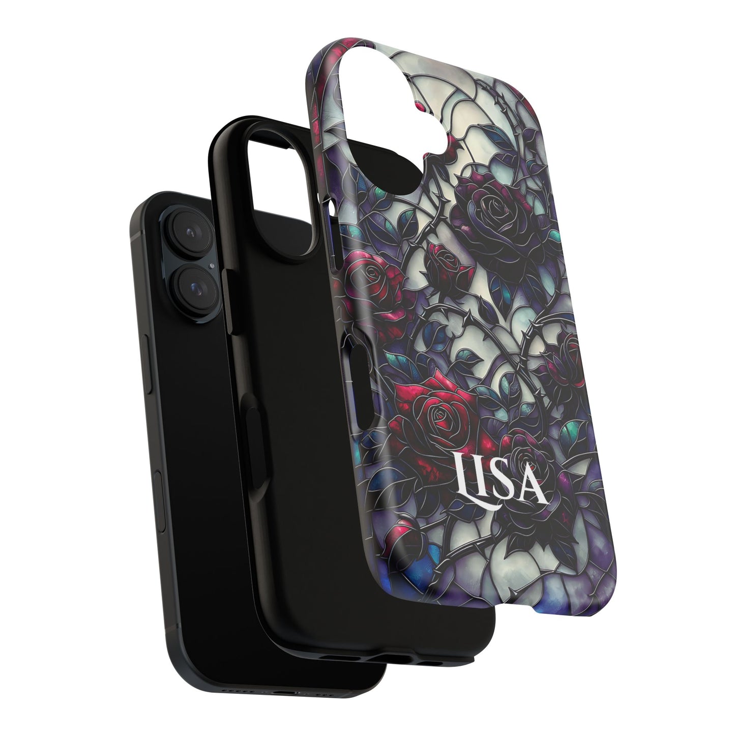 Cathedral Night Roses - Personalized Phone Case