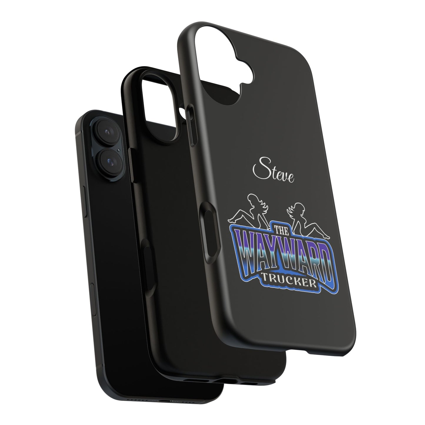 Personalized 'The Wayward Trucker' Phone Case — Custom Name Tough Case for Truck Drivers
